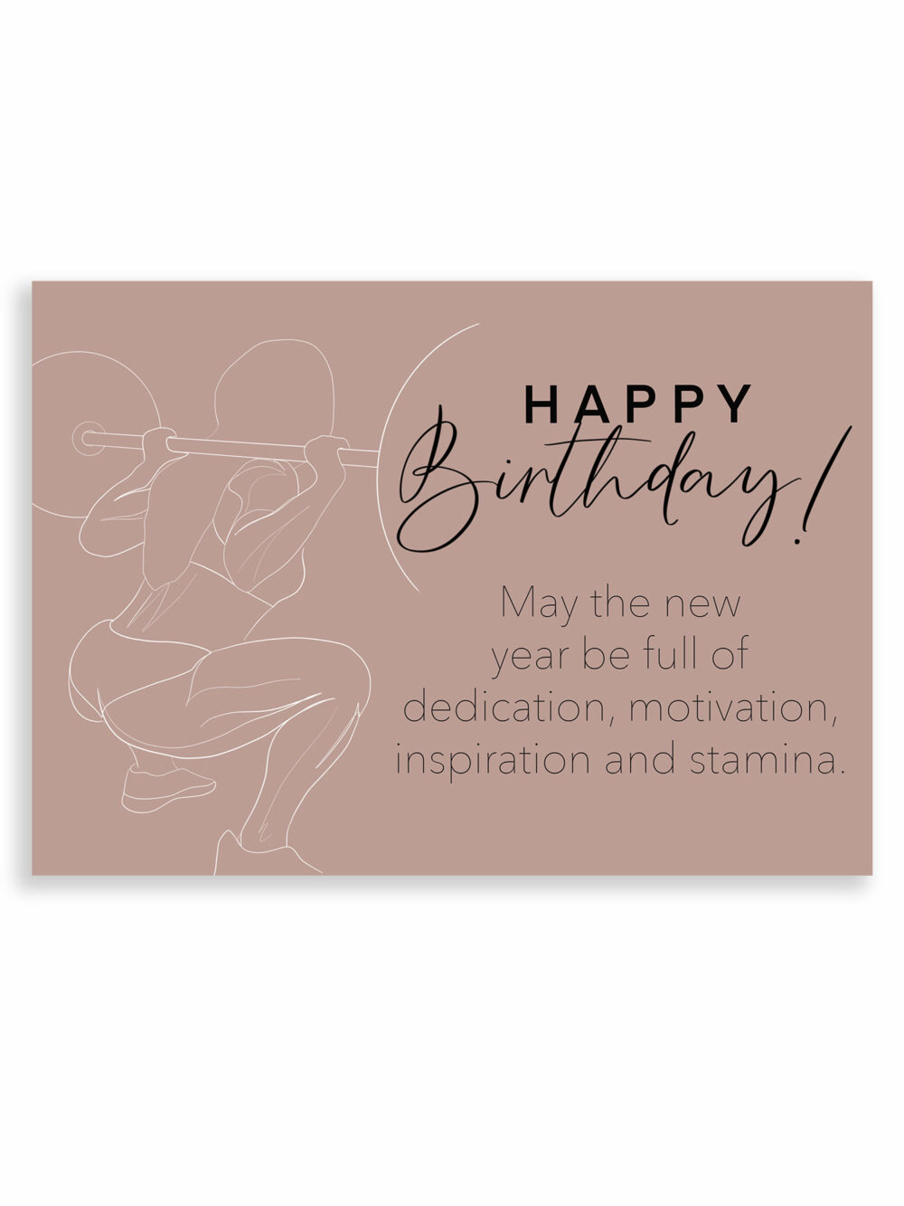 Geburtstagskarte Fitness